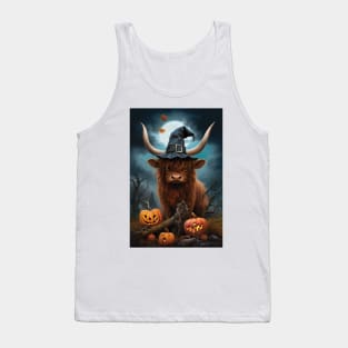 Trick Or treat - Highland Cow Tank Top